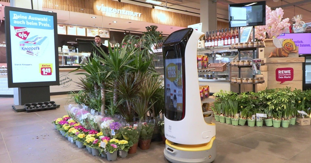 Supermarkt Der Zukunft Roboter Uschi Und Brushy Helfen Bei Beratung