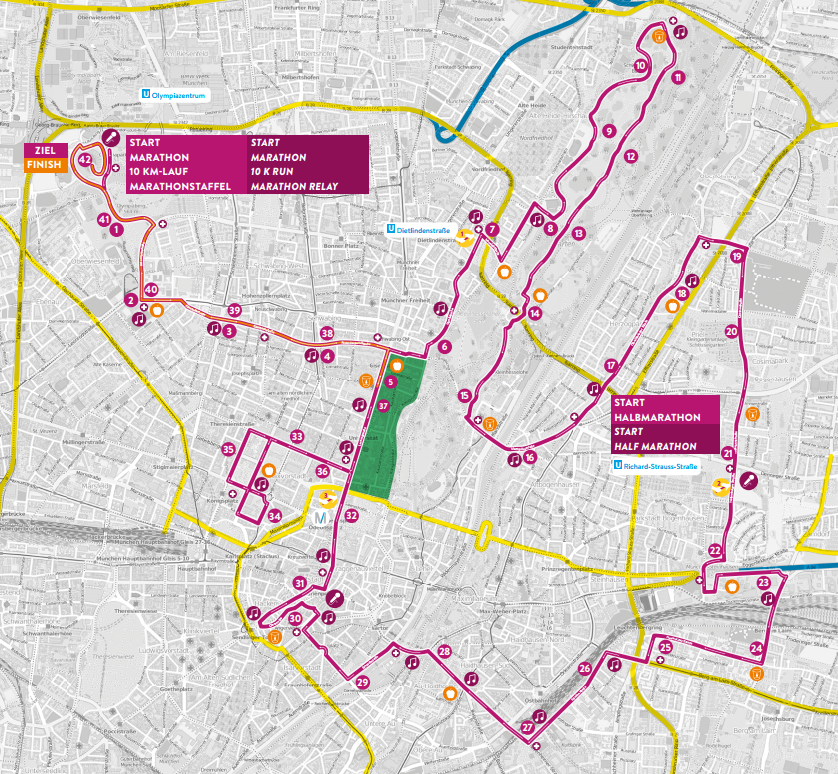 Programm und Straßensperrungen Alles zum MünchenMarathon münchen.tv